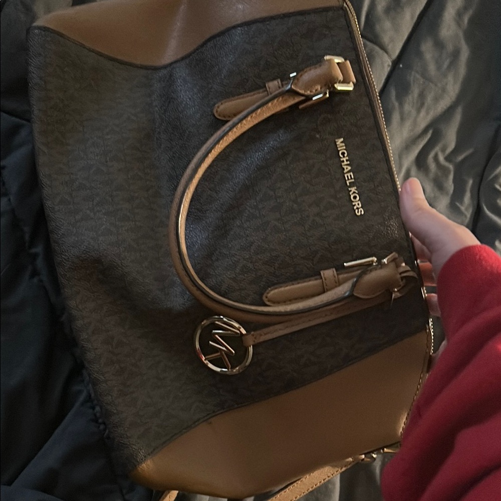 Michael Kors Brown and Black Handbag